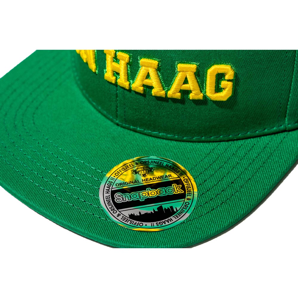 Snapback cap - Den Haag 070 - Groen Geel