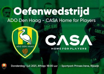 ADO speelt oefenwedstrijd tegen CASA Academy onder leiding van scheidsrechter Luinge