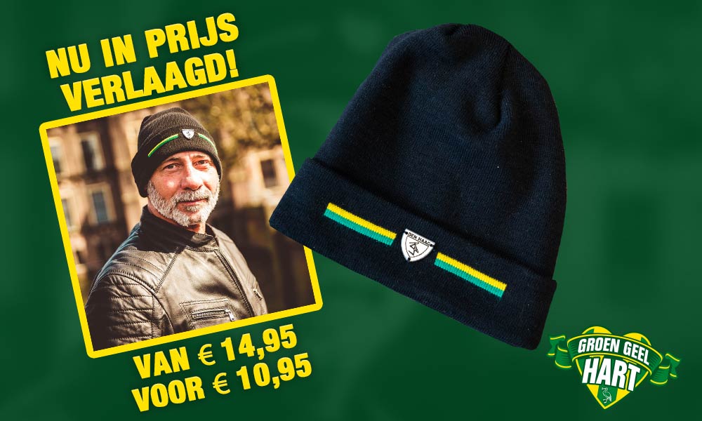 Nu in prijs verlaagd: Beanie ‘Het Haagse schild’