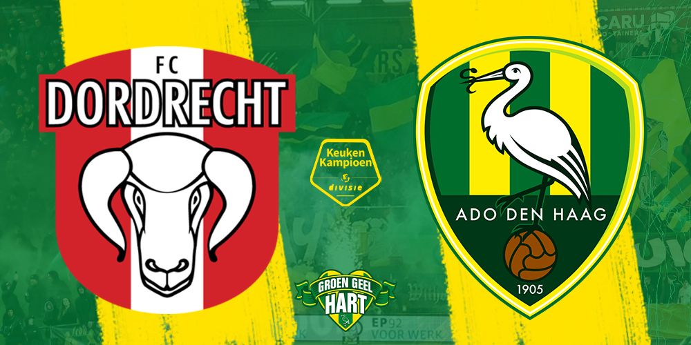 Gehavend ADO speelt gelijk op bezoek bij FC Dordrecht