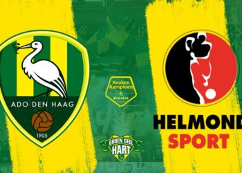 ADO wint met tien man ruim van Helmond Sport