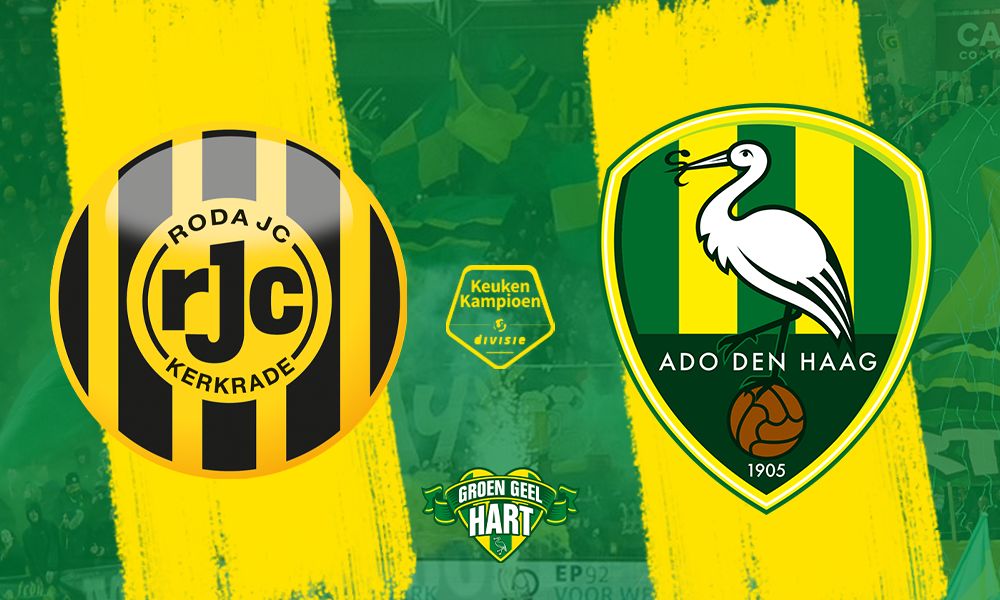 ADO geeft in laatste seconde voorsprong weg tegen Roda JC